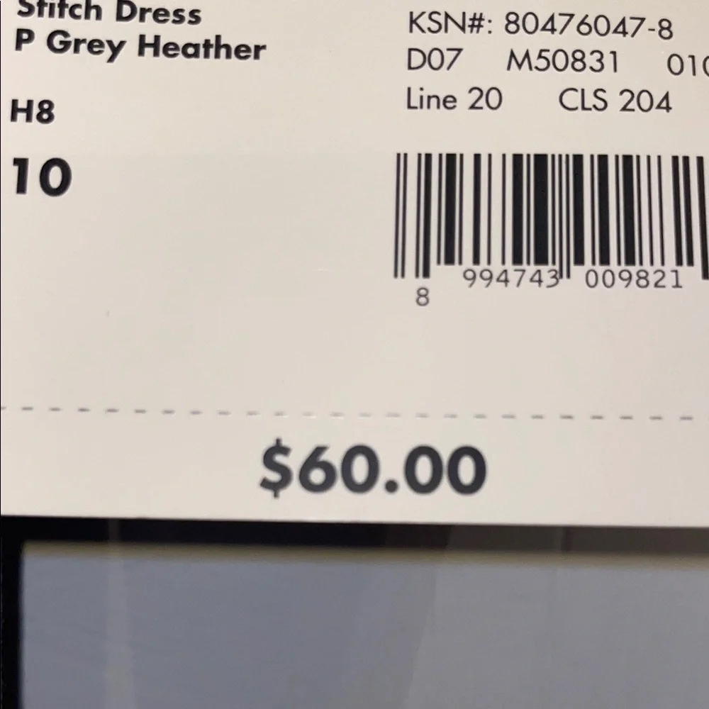 🛑SOLD🛑 Apostrophe Gray Sheath Dress. - Picture 9 of 9